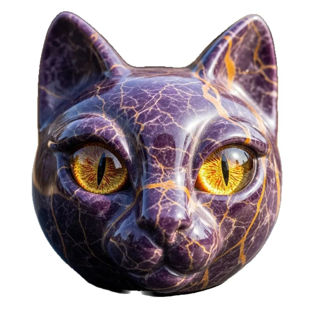 Statuette Chat Noir Résine