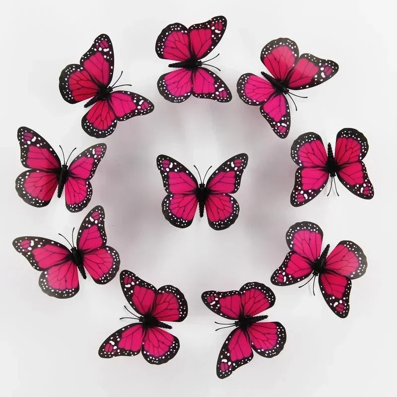 Papillons Monarques 3D – Décoration Murale et Fenêtre