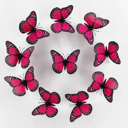 Papillons Monarques 3D – Décoration Murale et Fenêtre