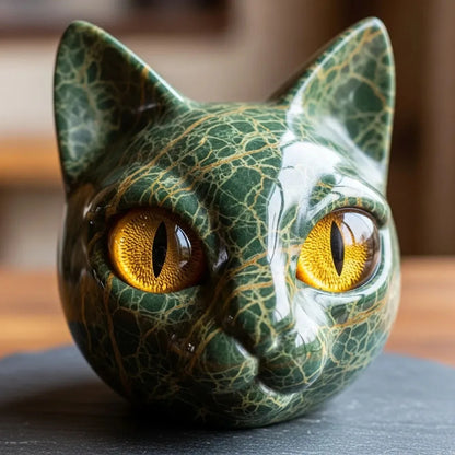 Statuette Chat Noir Résine