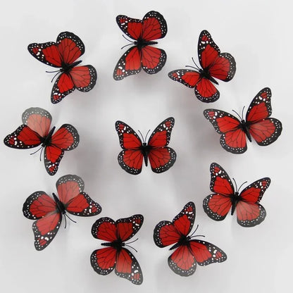 Papillons Monarques 3D – Décoration Murale et Fenêtre