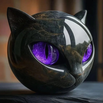 Statuette Chat Noir Résine